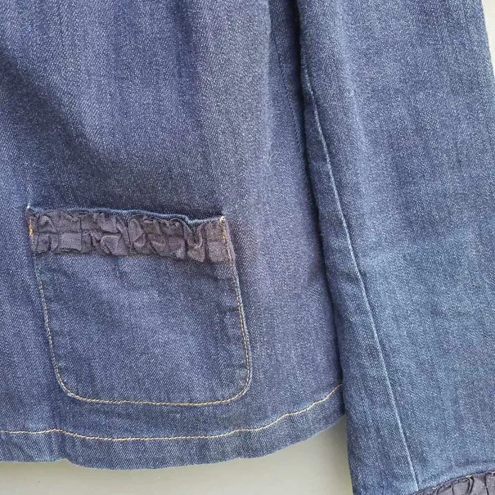 Liz Claiborne Denim Jacket Size Large - Picture 11 of 14